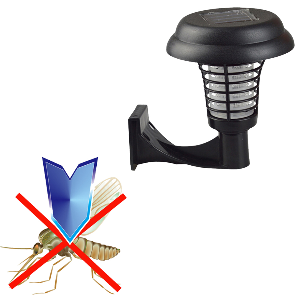 UV LED Solar Powered Outdoor Yard Garden Lawn Anti Mosquito Insect Pest Bug Zapper Killer Trapping Lantern Lamp Light with spike